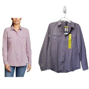 Eddie Bauer NEW Departure Shirt Button Down Top Lightweight Stretch Minimalist S